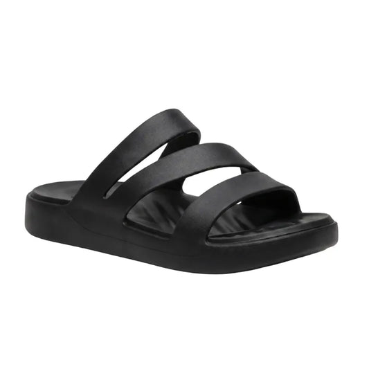 Sandales compensées entrecroisées pour femme - Claquettes confortables