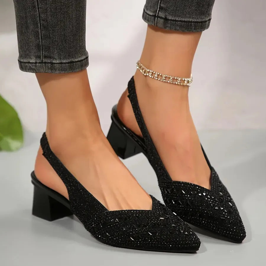 Ellor Aurea Heel Sandal – Crystal