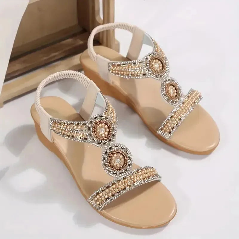 Ellor Pearl Wedge Sandal