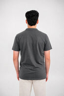 Premium Waffle-Texture Men's Polo - Grey