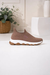Ultra-Light Slip-On Sneakers — Brown