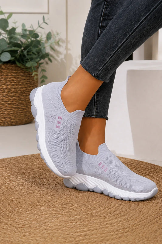 Baskets ultra-légères à enfiler — Gris