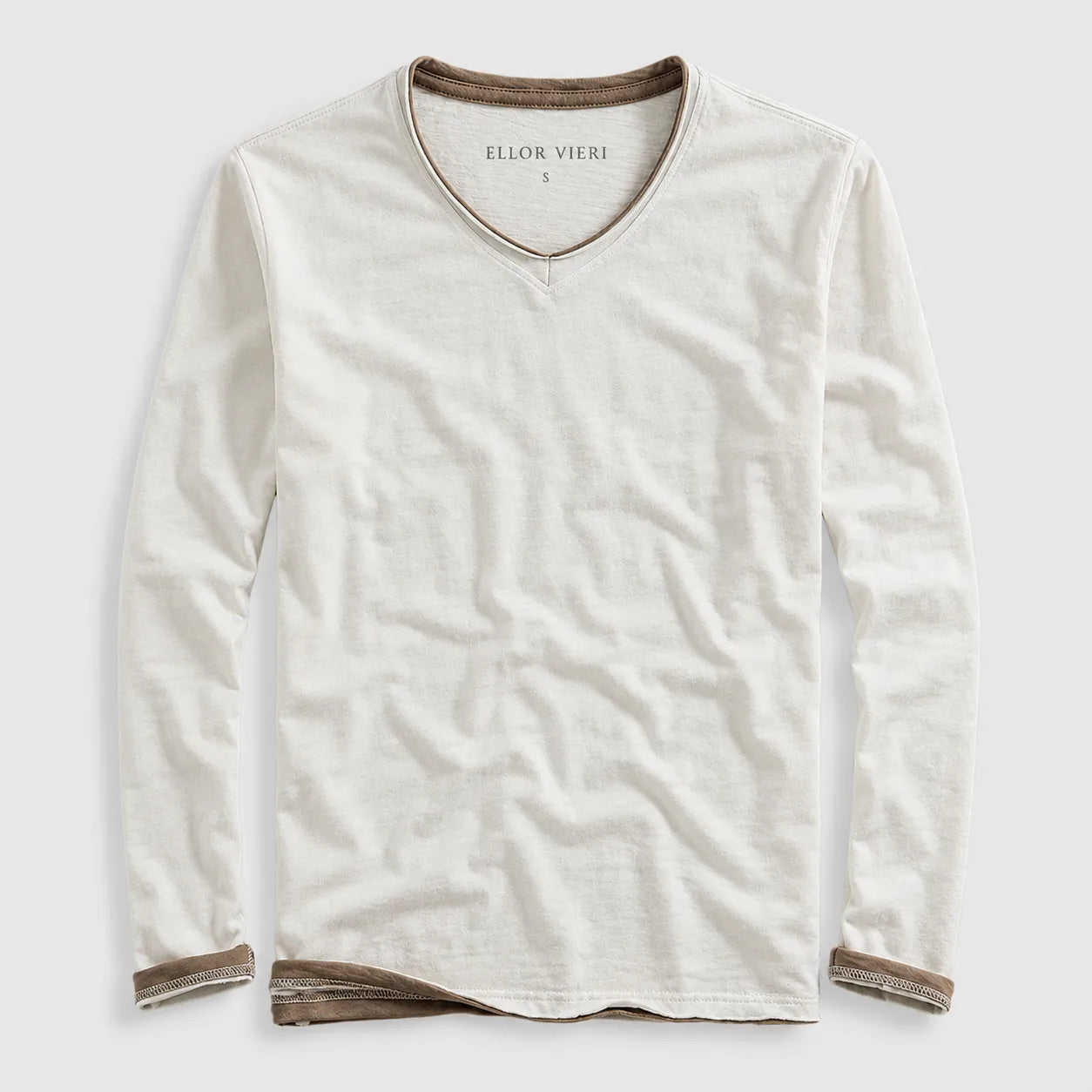 Ellor Cotton Long-Sleeve Shirt - White
