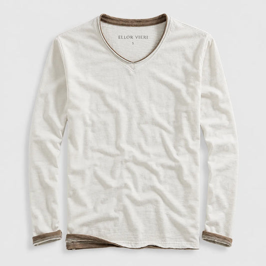 Ellor Cotton Long-Sleeve Shirt - White