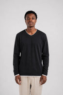 Ellor Cotton Long-Sleeve Shirt - Black