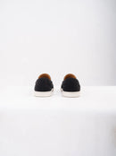 Ellor Suede Moc-Toe Loafer – Black