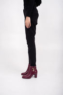 Ellor Jewel Charm Ankle Boot – Burgundy Wine
