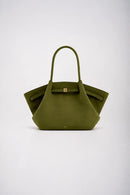 Ellor Dumpling Oversized Tote – Olive Green