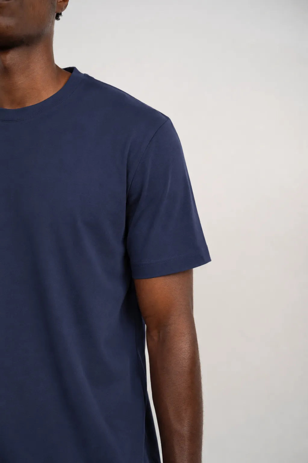 Essential Cotton T-Shirt –  Midnight Blue