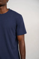Essential Cotton T-Shirt –  Midnight Blue