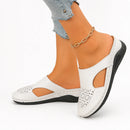 Ellor Siena Wedge Sandal – Ivory