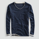 Ellor Cotton Long-Sleeve Shirt - Navy