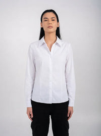 Ellor Classic Button Shirt – White