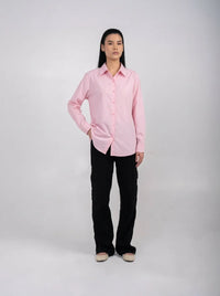 Ellor Classic Button Shirt - Pink