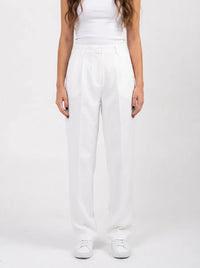 Ellor Wide Leg Trousers – Ivory White