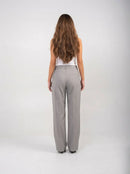 Ellor Wide Leg Trousers – Light Grey