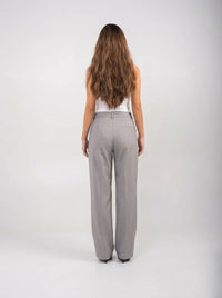 Ellor Wide Leg Trousers – Light Grey