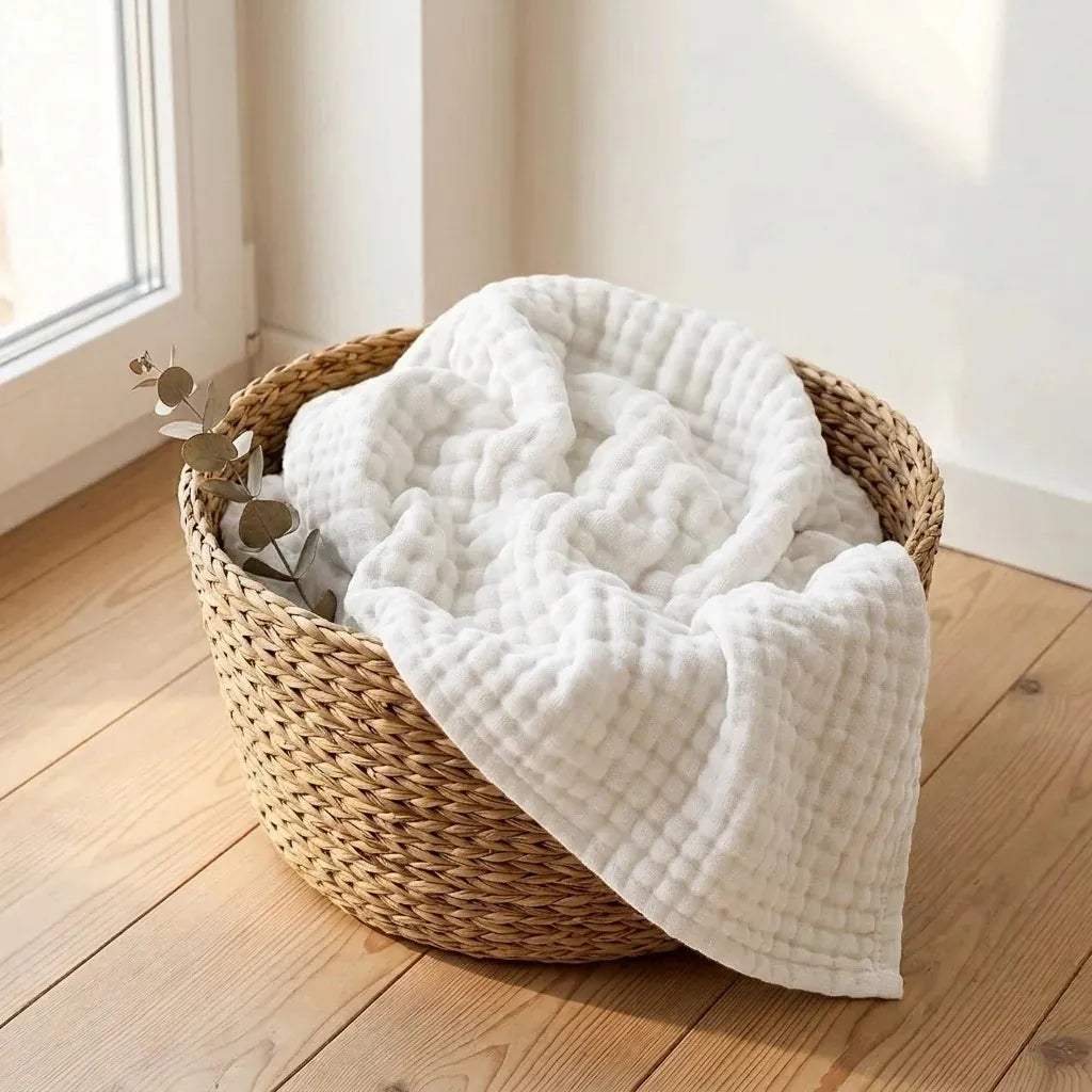 Soft Cotton Waffle Blanket